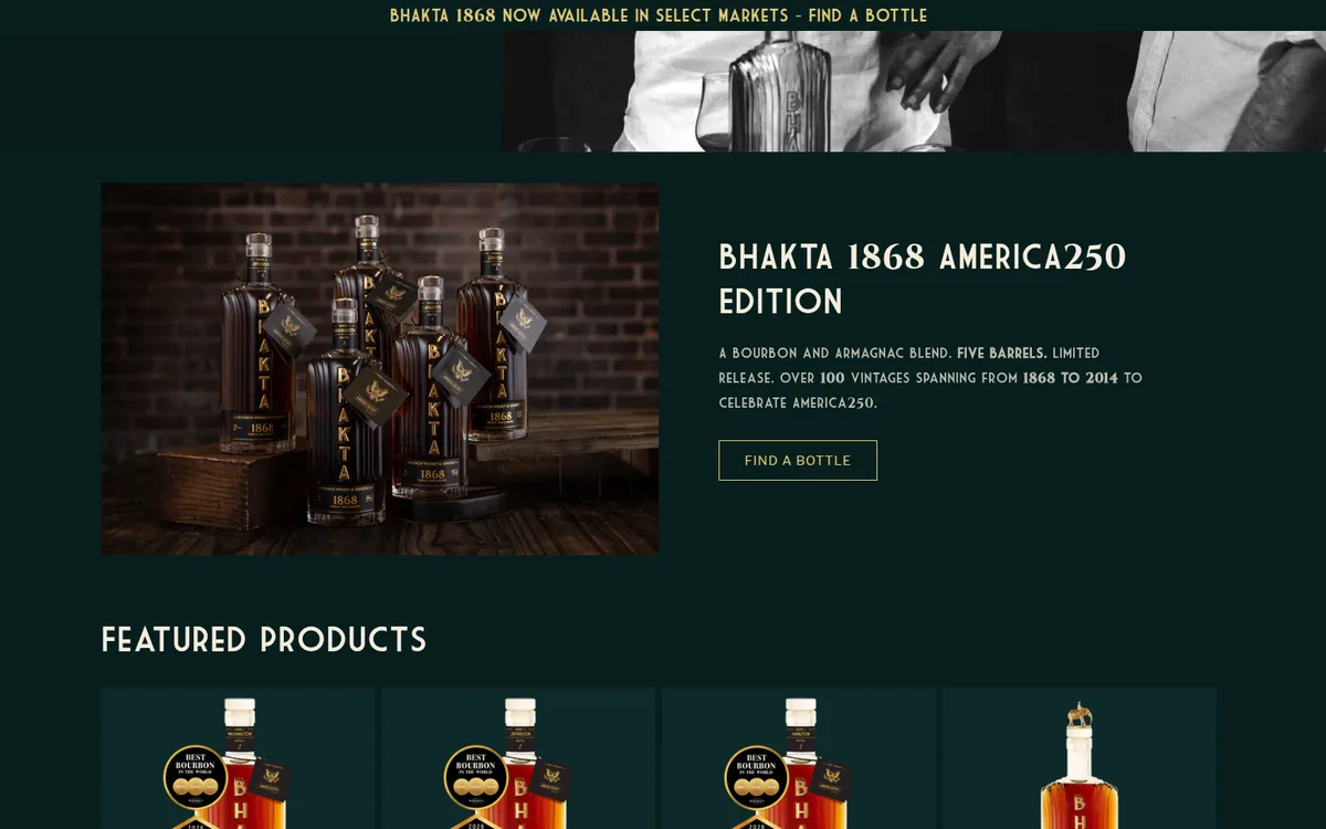 BHAKTA Spirits storefront