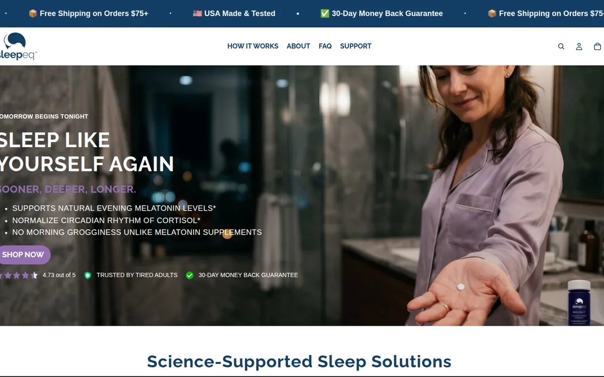 SleepEQ storefront